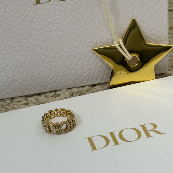Dior Gold Chain Link Ring - Picture 8 of 11